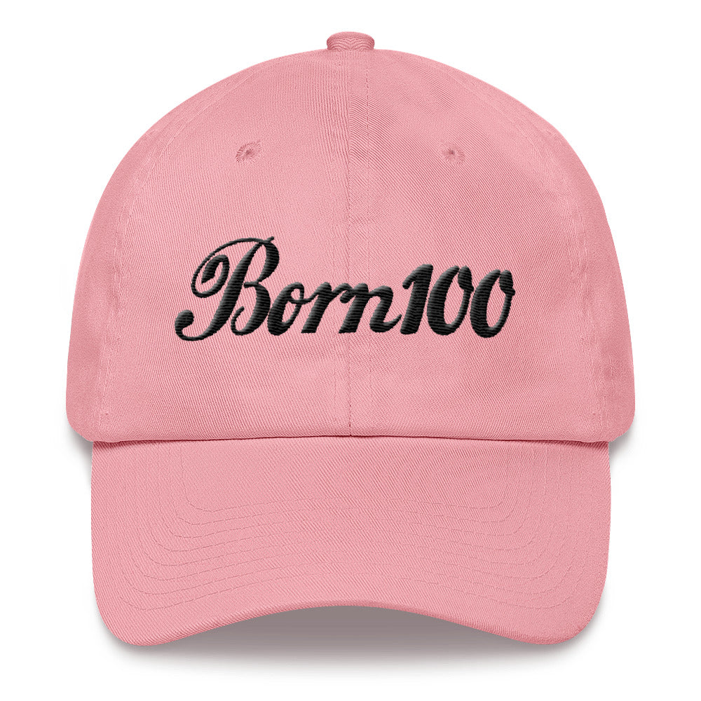 Born 100 Dad hat (Black)
