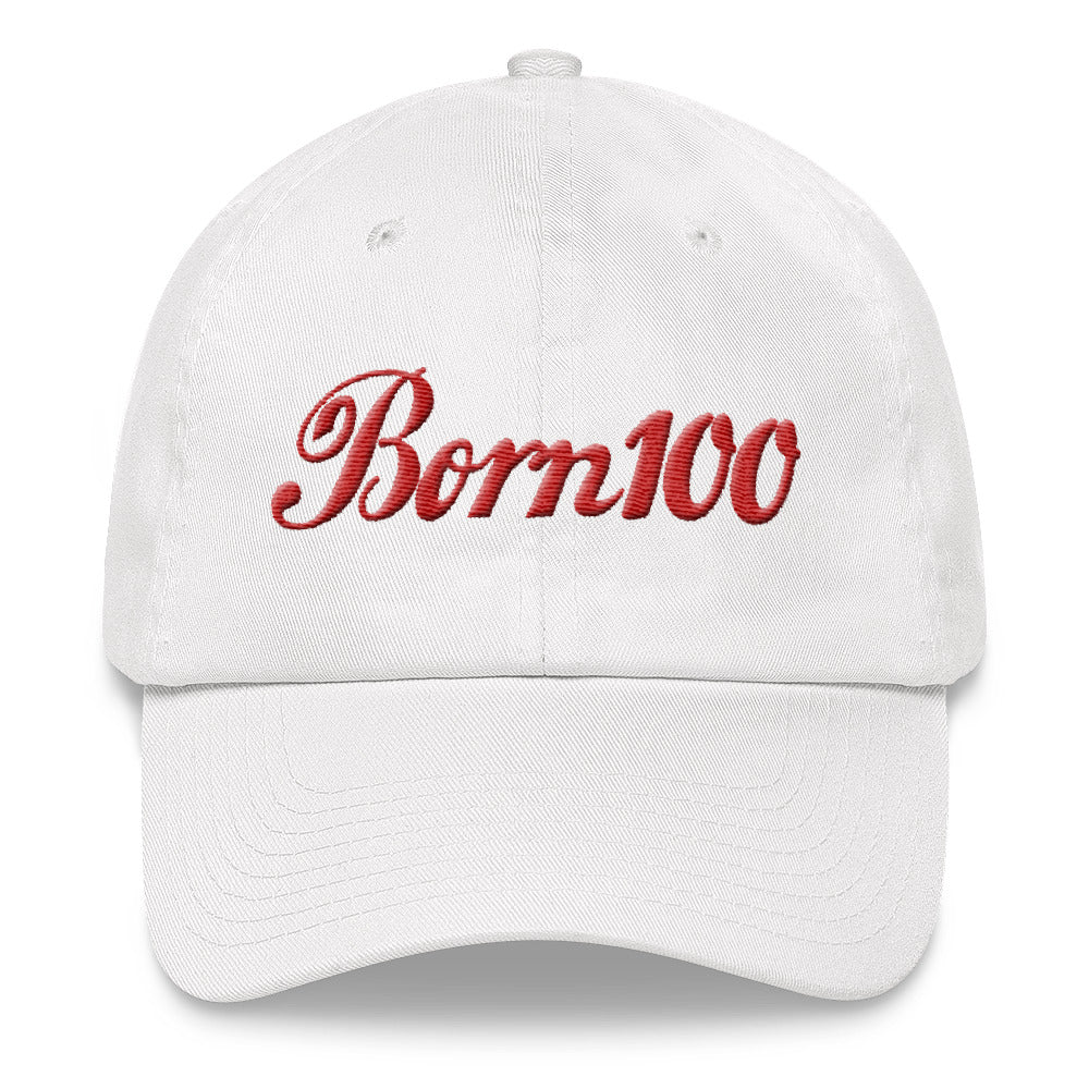 Born 100 Dad hat (Red)
